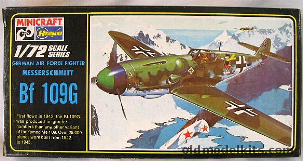 Hasegawa 1/72 Messerschmitt Bf-109G-5 or G6 - Luftwaffe JG5 (Carganico) / JG27, 108 plastic model kit